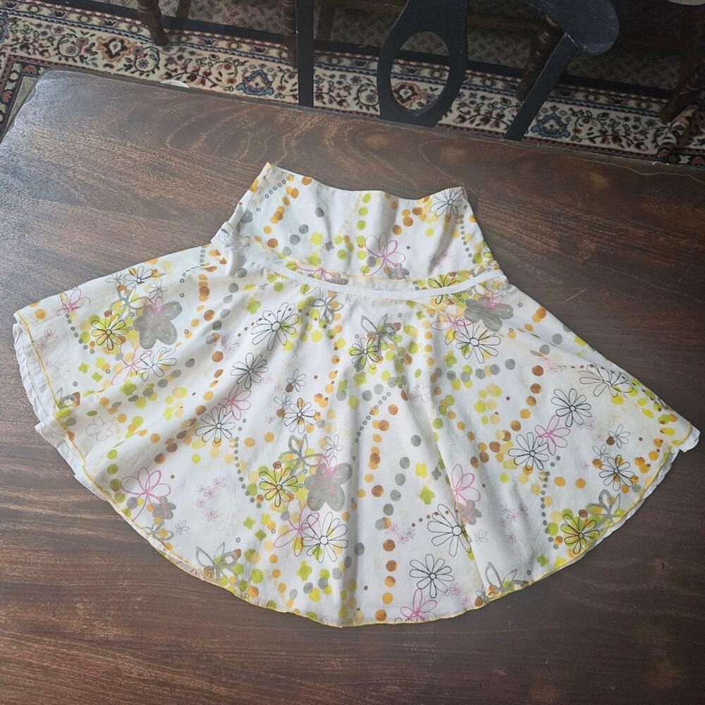 Komodo Embroidered Cotton Skirt Size 26 (Fits Like US 0–2) 🌿✨